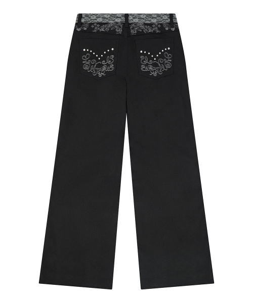 LUVISTRUE(ラヴイズトゥルー)の「RL LACE LOW RISE PANTS(BLACK)(その他パンツ・レディース・その他・FREE)」の3枚目の写真