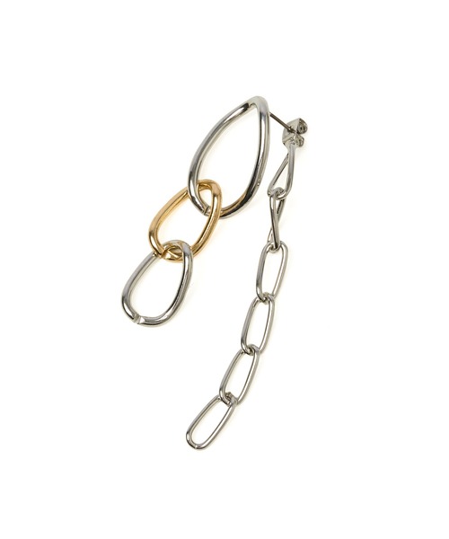 ROSE BUD(ローズバッド)の「CHAIN PIERCING(ピアス(両耳用)・レディース・シルバー・ONE SIZE)」の3枚目の写真