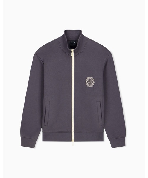 ARMANI EXCHANGE（アルマーニエクスチェンジ）の「【A|X アルマーニ エクスチェンジ】CO エンブレムロゴ スタンドカラー ジップアップスウェットシャツ（スウェット・メンズ・チャコールグレー・X-SMALL/X-LARGE/SMALL/MEDIUM/LARGE）」の6枚目の写真