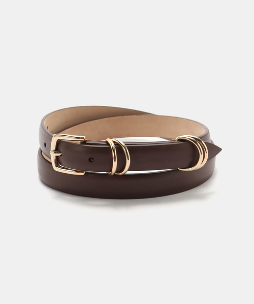 LEFIJE(レフィエ)の「LEFIJE/レフィエ Tresor belt ベルト M5319A TRESOR(ベルト・レディース・ブラック/ブラウン・FREE)」の2枚目の写真