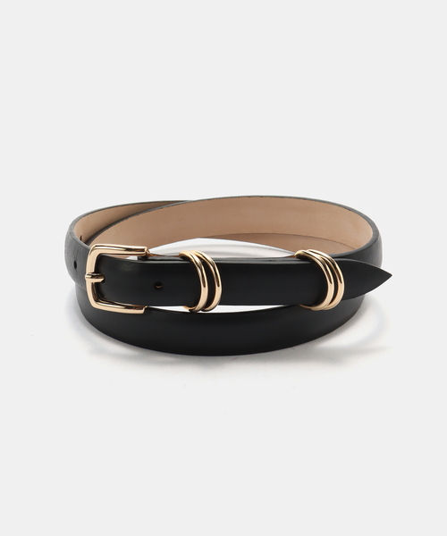 LEFIJE(レフィエ)の「LEFIJE/レフィエ Tresor belt ベルト M5319A TRESOR(ベルト・レディース・ブラック/ブラウン・FREE)」の1枚目の写真