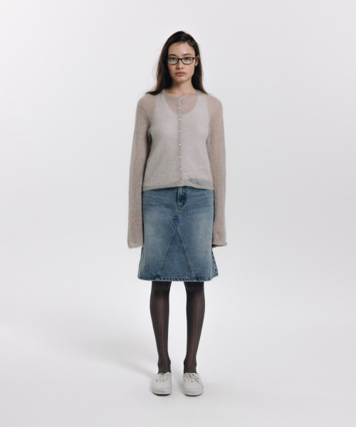 haag(ヘイグ)の「a veil cardigan (grey)(カーディガン/ボレロ・レディース・その他・FREE)」の6枚目の写真
