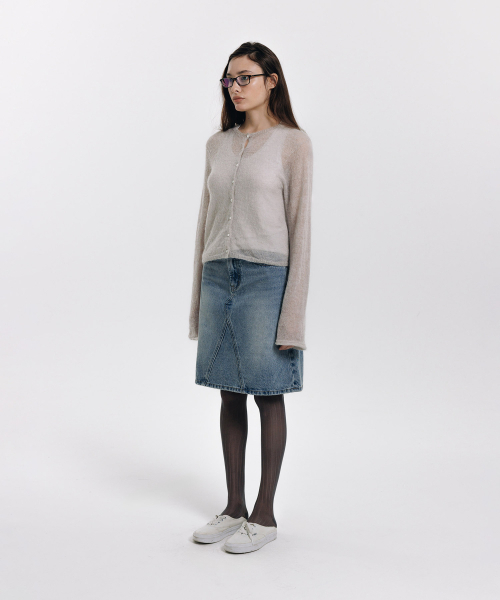 haag(ヘイグ)の「a veil cardigan (grey)(カーディガン/ボレロ・レディース・その他・FREE)」の7枚目の写真