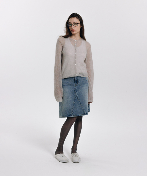 haag(ヘイグ)の「a veil cardigan (grey)(カーディガン/ボレロ・レディース・その他・FREE)」の10枚目の写真