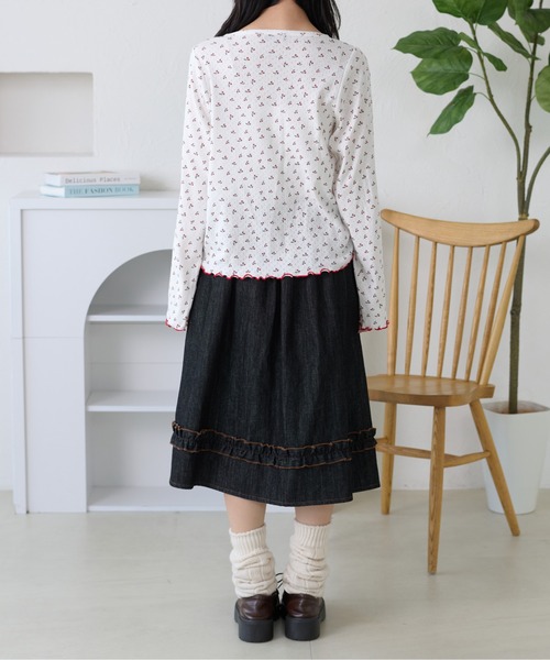 kutir(クティール)の「アソートドロストメローヘンリーネックトップス(Tシャツ/カットソー・レディース・アイボリー/グレー/ネイビー/ホワイト・FREE)」の7枚目の写真