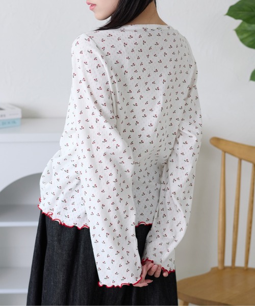 kutir(クティール)の「アソートドロストメローヘンリーネックトップス(Tシャツ/カットソー・レディース・アイボリー/グレー/ネイビー/ホワイト・FREE)」の10枚目の写真