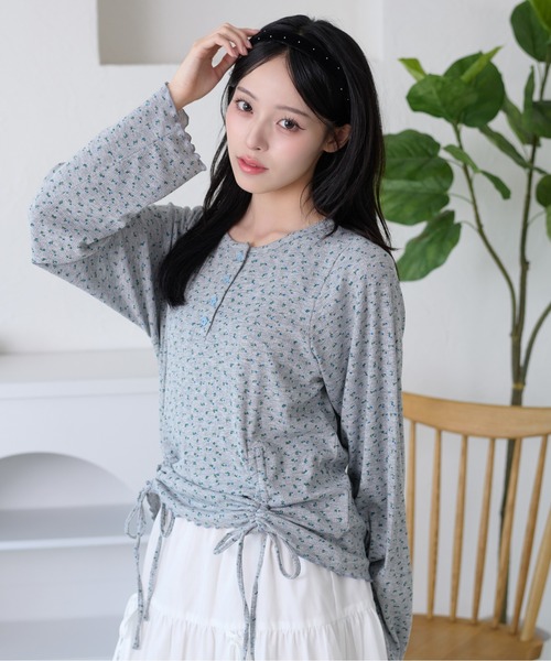 kutir(クティール)の「アソートドロストメローヘンリーネックトップス(Tシャツ/カットソー・レディース・アイボリー/グレー/ネイビー/ホワイト・FREE)」の19枚目の写真