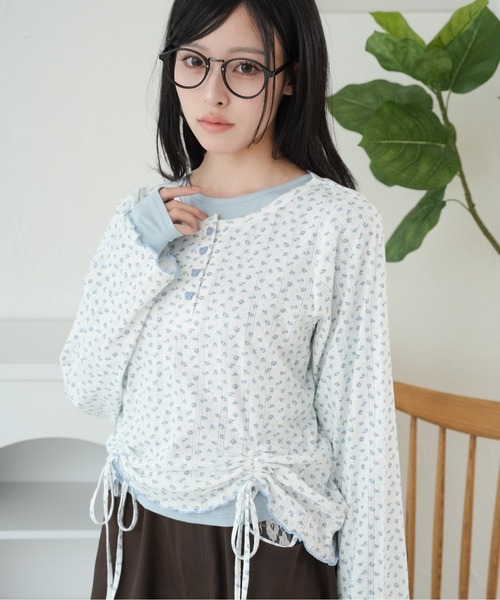 kutir(クティール)の「アソートドロストメローヘンリーネックトップス(Tシャツ/カットソー・レディース・アイボリー/グレー/ネイビー/ホワイト・FREE)」の13枚目の写真