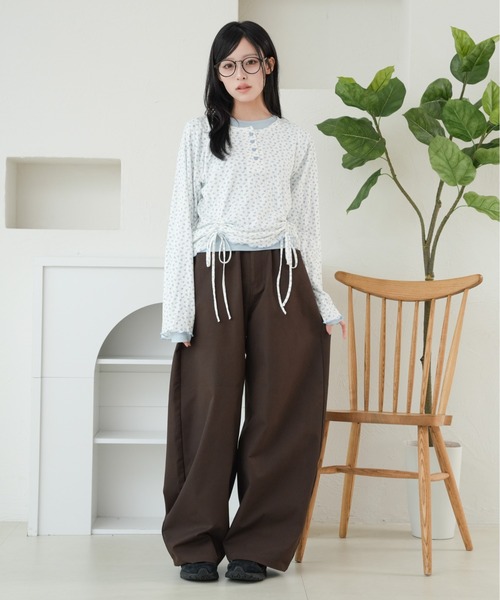 kutir(クティール)の「アソートドロストメローヘンリーネックトップス(Tシャツ/カットソー・レディース・アイボリー/グレー/ネイビー/ホワイト・FREE)」の16枚目の写真