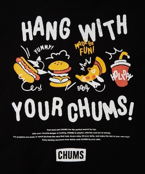 CHUMS（チャムス）の「【WEB限定】[CHUMS/チャムス] YUMMY バックプリントロンT（Tシャツ/カットソー・レディース・ブラック/ホワイト・L/M）」の10枚目の写真