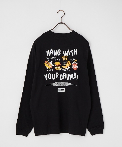 CHUMS（チャムス）の「【WEB限定】[CHUMS/チャムス] YUMMY バックプリントロンT（Tシャツ/カットソー・レディース・ブラック/ホワイト・L/M）」の9枚目の写真