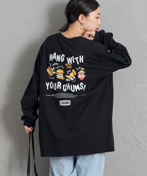 CHUMS（チャムス）の「【WEB限定】[CHUMS/チャムス] YUMMY バックプリントロンT（Tシャツ/カットソー・レディース・ブラック/ホワイト・L/M）」の15枚目の写真