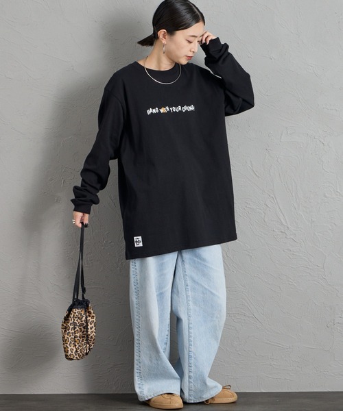 CHUMS（チャムス）の「【WEB限定】[CHUMS/チャムス] YUMMY バックプリントロンT（Tシャツ/カットソー・レディース・ブラック/ホワイト・L/M）」の16枚目の写真