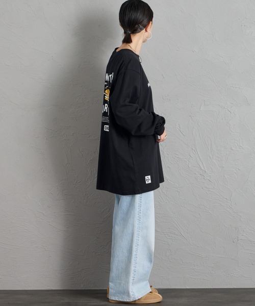 CHUMS（チャムス）の「【WEB限定】[CHUMS/チャムス] YUMMY バックプリントロンT（Tシャツ/カットソー・レディース・ブラック/ホワイト・L/M）」の17枚目の写真