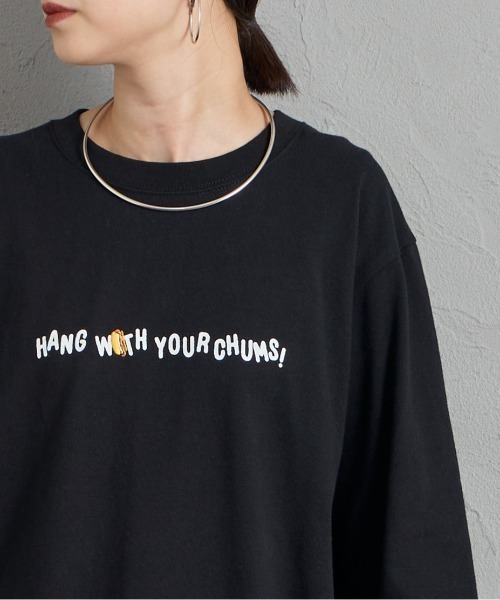 CHUMS（チャムス）の「【WEB限定】[CHUMS/チャムス] YUMMY バックプリントロンT（Tシャツ/カットソー・レディース・ブラック/ホワイト・L/M）」の19枚目の写真