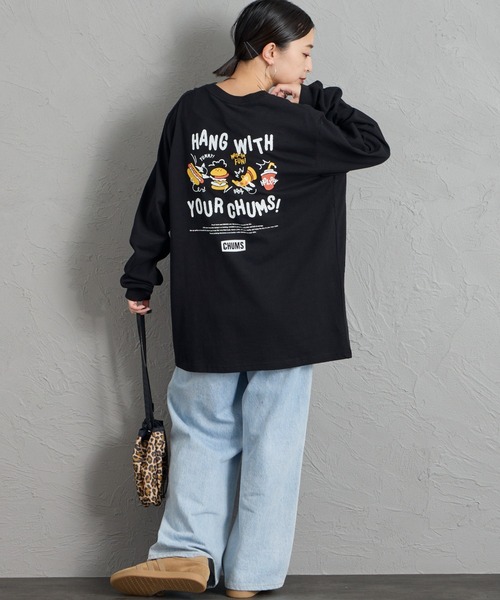 【網路限定】YUMMY 後背印花長袖T恤