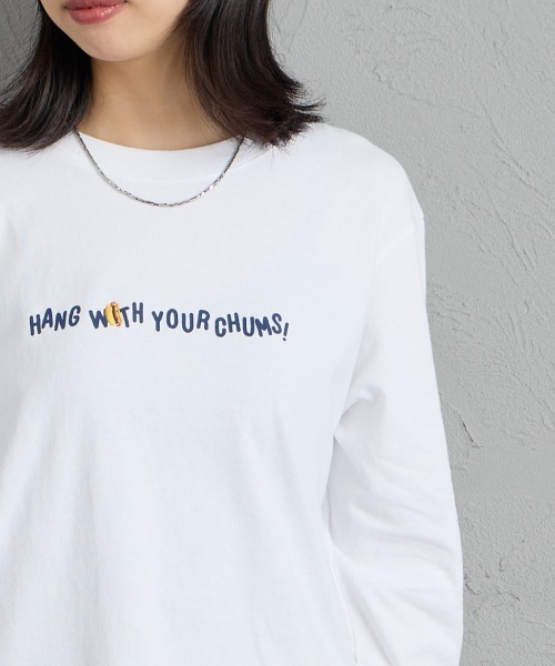 CHUMS（チャムス）の「【WEB限定】[CHUMS/チャムス] YUMMY バックプリントロンT（Tシャツ/カットソー・レディース・ブラック/ホワイト・L/M）」の20枚目の写真