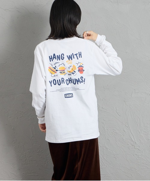 【網路限定】YUMMY 後背印花長袖T恤
