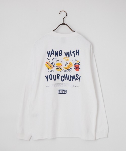 CHUMS（チャムス）の「【WEB限定】[CHUMS/チャムス] YUMMY バックプリントロンT（Tシャツ/カットソー・レディース・ブラック/ホワイト・L/M）」の4枚目の写真