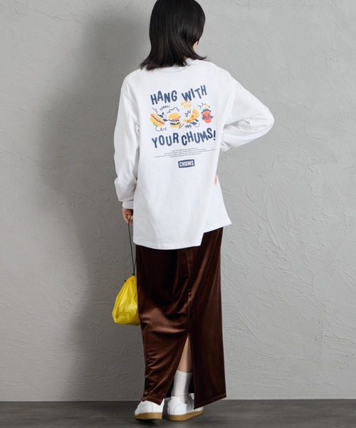 【網路限定】YUMMY 後背印花長袖T恤