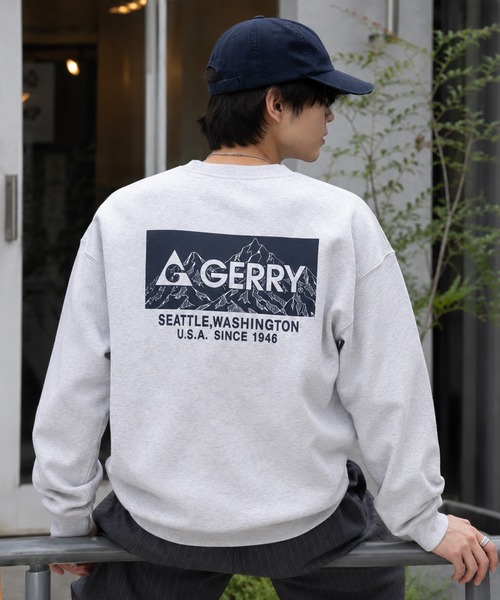 GERRY(ジェリー)の「【WEB別注】GERRY ジェリー メンズ裏起毛スウェット ラバープリント(スウェット・メンズ・ブラウン/ブラック/アッシュグレー・M/LL/L)」の12枚目の写真