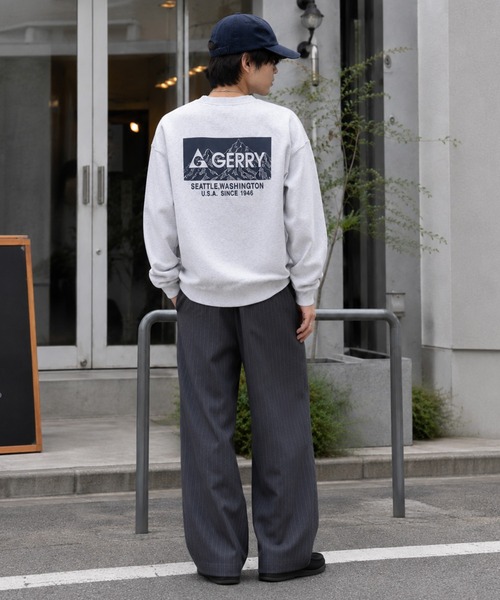GERRY(ジェリー)の「【WEB別注】GERRY ジェリー メンズ裏起毛スウェット ラバープリント(スウェット・メンズ・ブラウン/ブラック/アッシュグレー・M/LL/L)」の15枚目の写真
