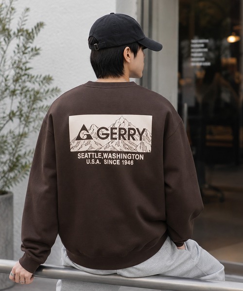GERRY(ジェリー)の「【WEB別注】GERRY ジェリー メンズ裏起毛スウェット ラバープリント(スウェット・メンズ・ブラウン/ブラック/アッシュグレー・M/LL/L)」の18枚目の写真