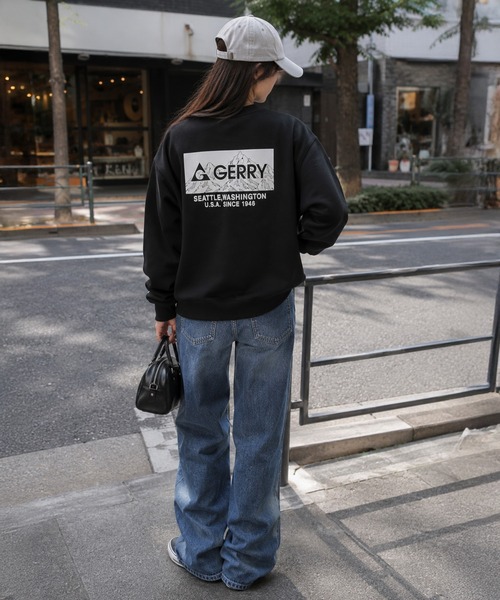 GERRY(ジェリー)の「【WEB別注】GERRY ジェリー メンズ裏起毛スウェット ラバープリント(スウェット・メンズ・ブラウン/ブラック/アッシュグレー・M/LL/L)」の9枚目の写真
