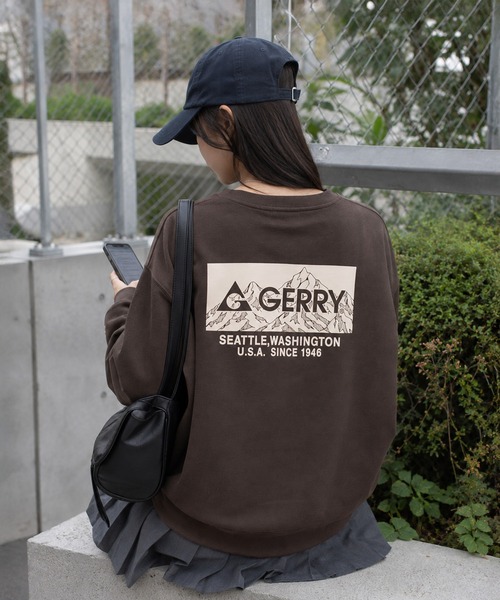 GERRY(ジェリー)の「【WEB別注】GERRY ジェリー メンズ裏起毛スウェット ラバープリント(スウェット・メンズ・ブラウン/ブラック/アッシュグレー・M/LL/L)」の22枚目の写真