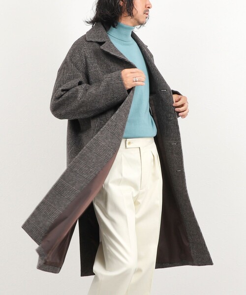 NOLLEY’S（ノーリーズ）の「《ビジカジ対応》シングルチェスターコート 26AW（その他アウター・メンズ・ブラウン系その他・L/M/S）」の2枚目の写真