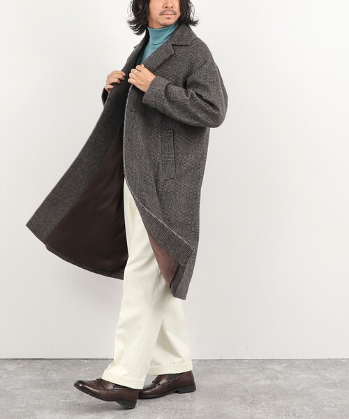 NOLLEY’S（ノーリーズ）の「《ビジカジ対応》シングルチェスターコート 26AW（その他アウター・メンズ・ブラウン系その他・L/M/S）」の4枚目の写真