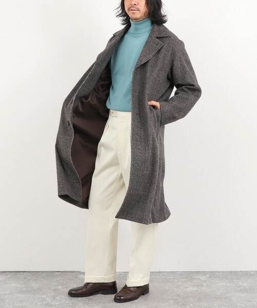 NOLLEY’S（ノーリーズ）の「《ビジカジ対応》シングルチェスターコート 26AW（その他アウター・メンズ・ブラウン系その他・L/M/S）」の8枚目の写真