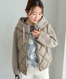 カットボンディング×スムースタフタショートブルゾン