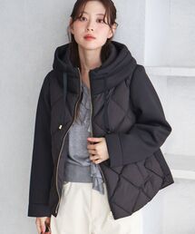 カットボンディング×スムースタフタショートブルゾン