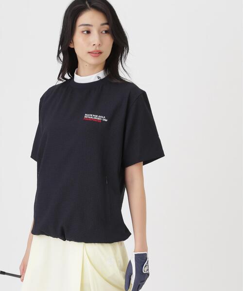 PEARLY GATES（パーリーゲイツ）の「【PEARLY GATES】4WAY高通気Woven半袖スニードTシャツ (WOMENS)（その他トップス・レディース・ネイビー/ブルー・LARGE/SMALL/MEDIUM）」の20枚目の写真