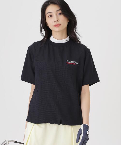 PEARLY GATES（パーリーゲイツ）の「【PEARLY GATES】4WAY高通気Woven半袖スニードTシャツ (WOMENS)（その他トップス・レディース・ネイビー/ブルー・LARGE/SMALL/MEDIUM）」の19枚目の写真