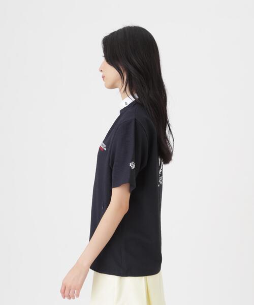 PEARLY GATES（パーリーゲイツ）の「【PEARLY GATES】4WAY高通気Woven半袖スニードTシャツ (WOMENS)（その他トップス・レディース・ネイビー/ブルー・LARGE/SMALL/MEDIUM）」の15枚目の写真