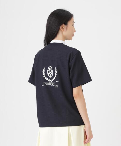 PEARLY GATES（パーリーゲイツ）の「【PEARLY GATES】4WAY高通気Woven半袖スニードTシャツ (WOMENS)（その他トップス・レディース・ネイビー/ブルー・LARGE/SMALL/MEDIUM）」の14枚目の写真