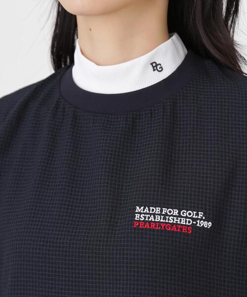 PEARLY GATES（パーリーゲイツ）の「【PEARLY GATES】4WAY高通気Woven半袖スニードTシャツ (WOMENS)（その他トップス・レディース・ネイビー/ブルー・LARGE/SMALL/MEDIUM）」の13枚目の写真