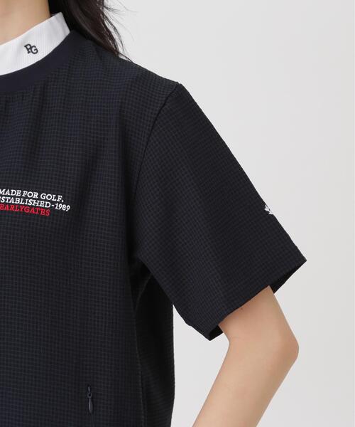 PEARLY GATES（パーリーゲイツ）の「【PEARLY GATES】4WAY高通気Woven半袖スニードTシャツ (WOMENS)（その他トップス・レディース・ネイビー/ブルー・LARGE/SMALL/MEDIUM）」の12枚目の写真