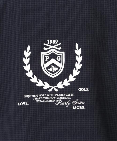 PEARLY GATES（パーリーゲイツ）の「【PEARLY GATES】4WAY高通気Woven半袖スニードTシャツ (WOMENS)（その他トップス・レディース・ネイビー/ブルー・LARGE/SMALL/MEDIUM）」の7枚目の写真