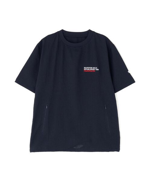 PEARLY GATES（パーリーゲイツ）の「【PEARLY GATES】4WAY高通気Woven半袖スニードTシャツ (WOMENS)（その他トップス・レディース・ネイビー/ブルー・LARGE/SMALL/MEDIUM）」の6枚目の写真