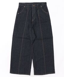 STANDARD WARDROBE LASTIC プリ—テッドワイド【ストレッチデニム】