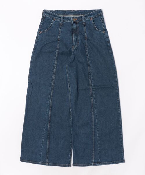 Lee(リー)の「STANDARD WARDROBE LASTIC プリ—テッドワイド【ストレッチデニム】(デニムパンツ・レディース・インディゴブルー/ブルー・X-SMALL/SMALL/MEDIUM/XX-SMALL)」の2枚目の写真