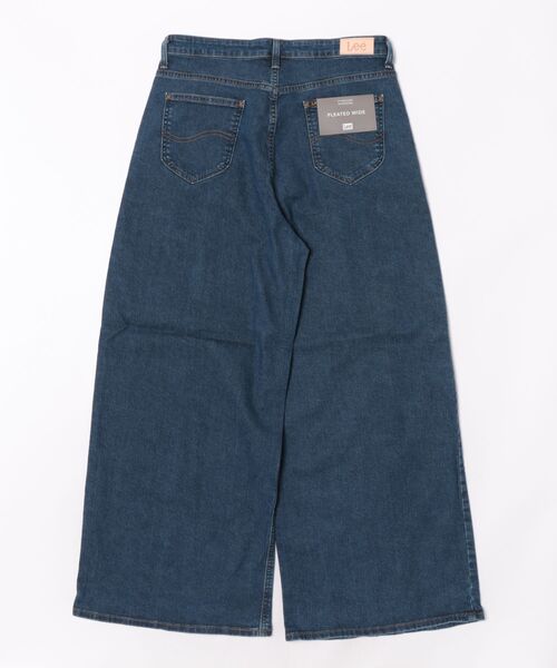 Lee(リー)の「STANDARD WARDROBE LASTIC プリ—テッドワイド【ストレッチデニム】(デニムパンツ・レディース・インディゴブルー/ブルー・X-SMALL/SMALL/MEDIUM/XX-SMALL)」の3枚目の写真