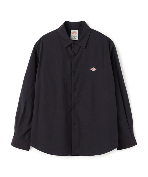DANTON(ダントン)の「Women's Cotton Typewriter Wrinkled Shirt(シャツ/ブラウス・レディース・ネイビー/オフホワイト/ダークグレー/グレイッシュベージュ・36/38)」の1枚目の写真