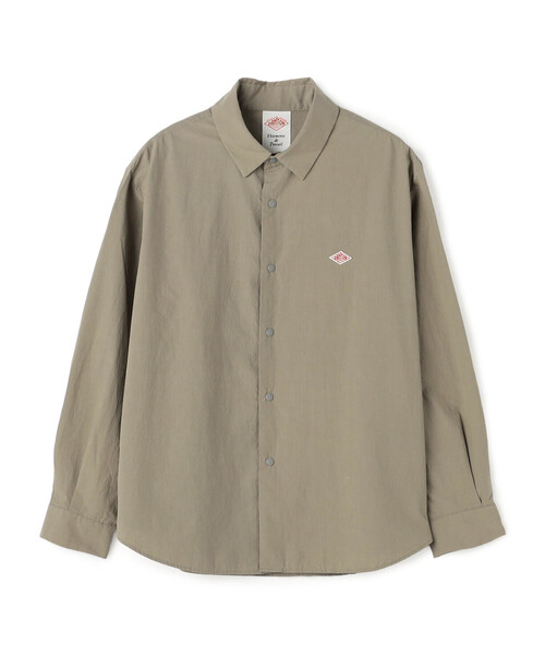 DANTON(ダントン)の「Women's Cotton Typewriter Wrinkled Shirt(シャツ/ブラウス・レディース・ネイビー/オフホワイト/ダークグレー/グレイッシュベージュ・36/38)」の4枚目の写真