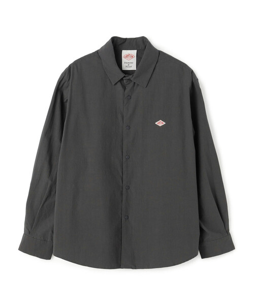 DANTON(ダントン)の「Women's Cotton Typewriter Wrinkled Shirt(シャツ/ブラウス・レディース・ネイビー/オフホワイト/ダークグレー/グレイッシュベージュ・36/38)」の3枚目の写真