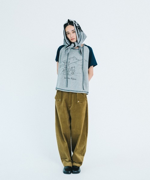 soduk（スドーク）の「triangle pocket trousers / トライアングルポケットトラウザー（その他パンツ・レディース・グレー/ブラウン・SMALL/MEDIUM）」の2枚目の写真