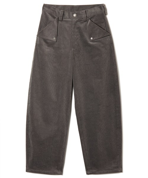 soduk（スドーク）の「triangle pocket trousers / トライアングルポケットトラウザー（その他パンツ・レディース・グレー/ブラウン・SMALL/MEDIUM）」の5枚目の写真